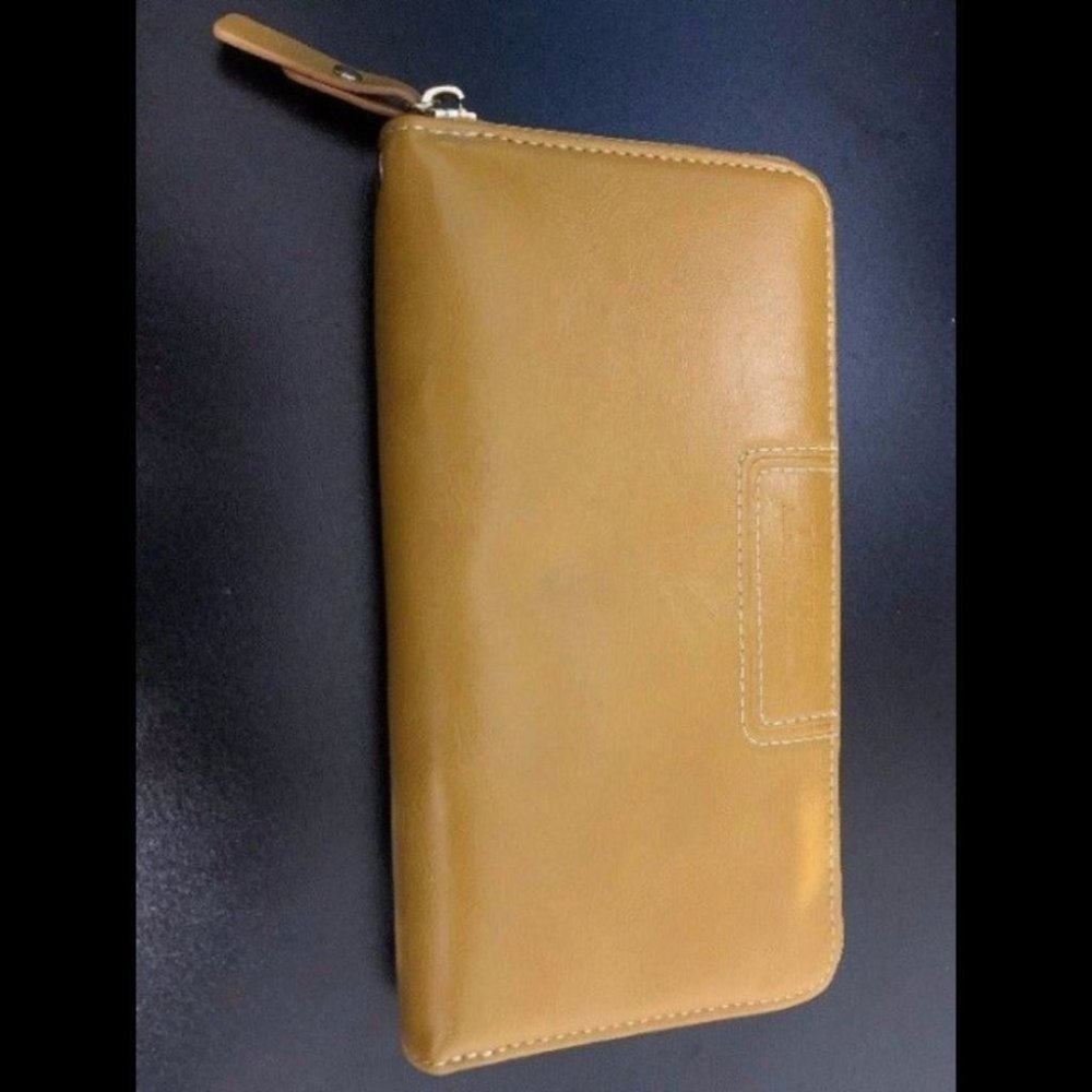 Mustard Colored Zipper Wallet